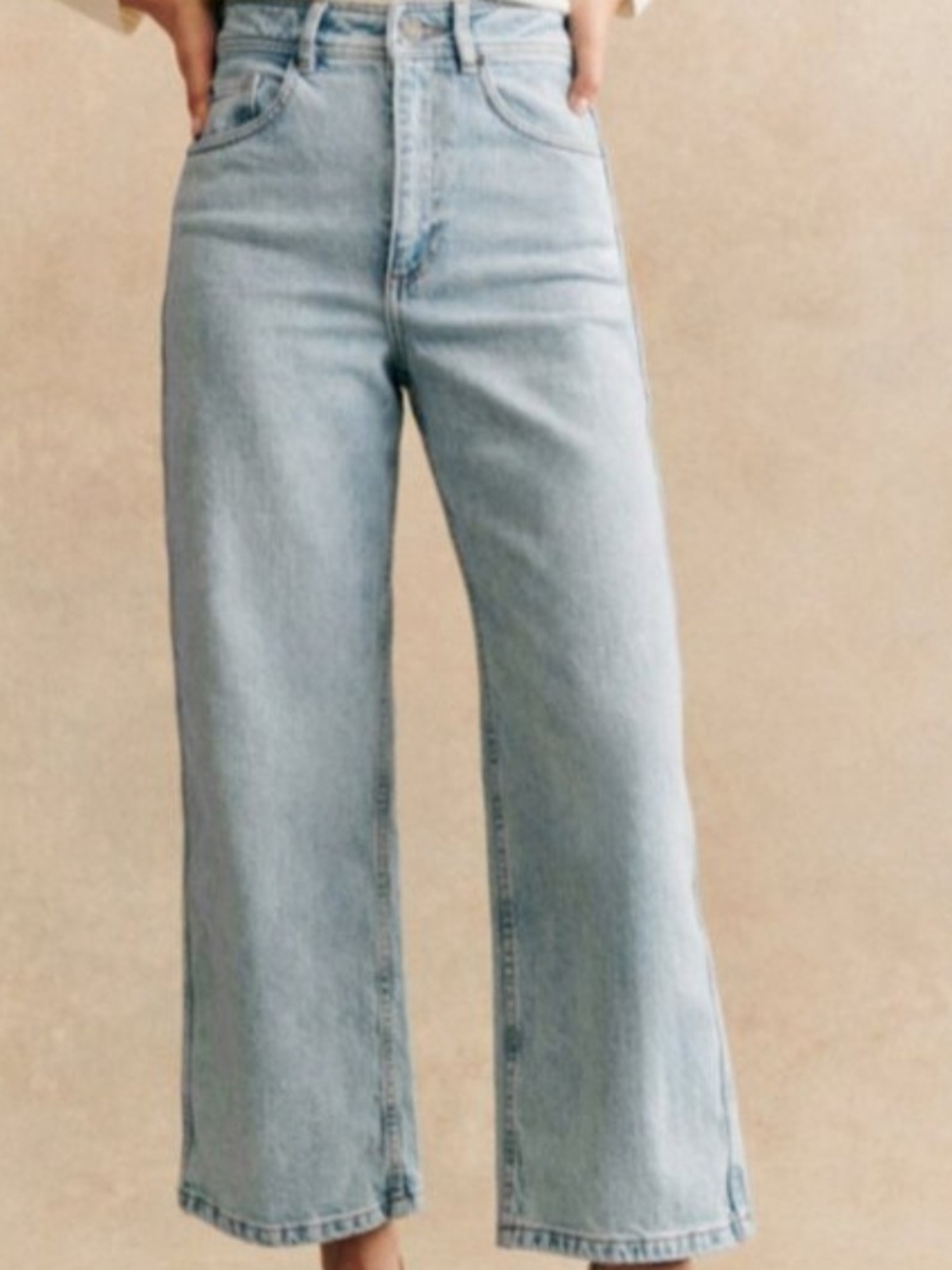 Sezane Le Crop Women’s Jeans - Light Blue Size 2